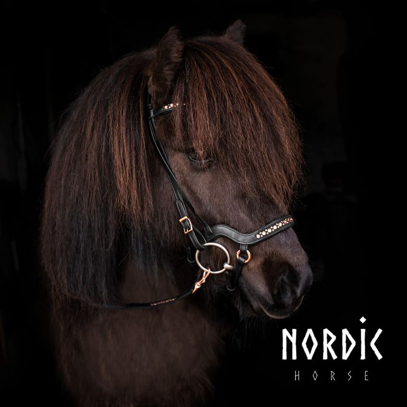 Nordic Horse Anatomisk Nosgrimma All Rosegold